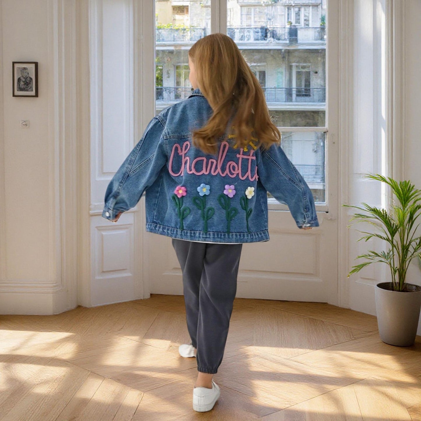 Personalized Name Denim Jacket: Custom Toddler Baby Jean Jacket Gift For Kids