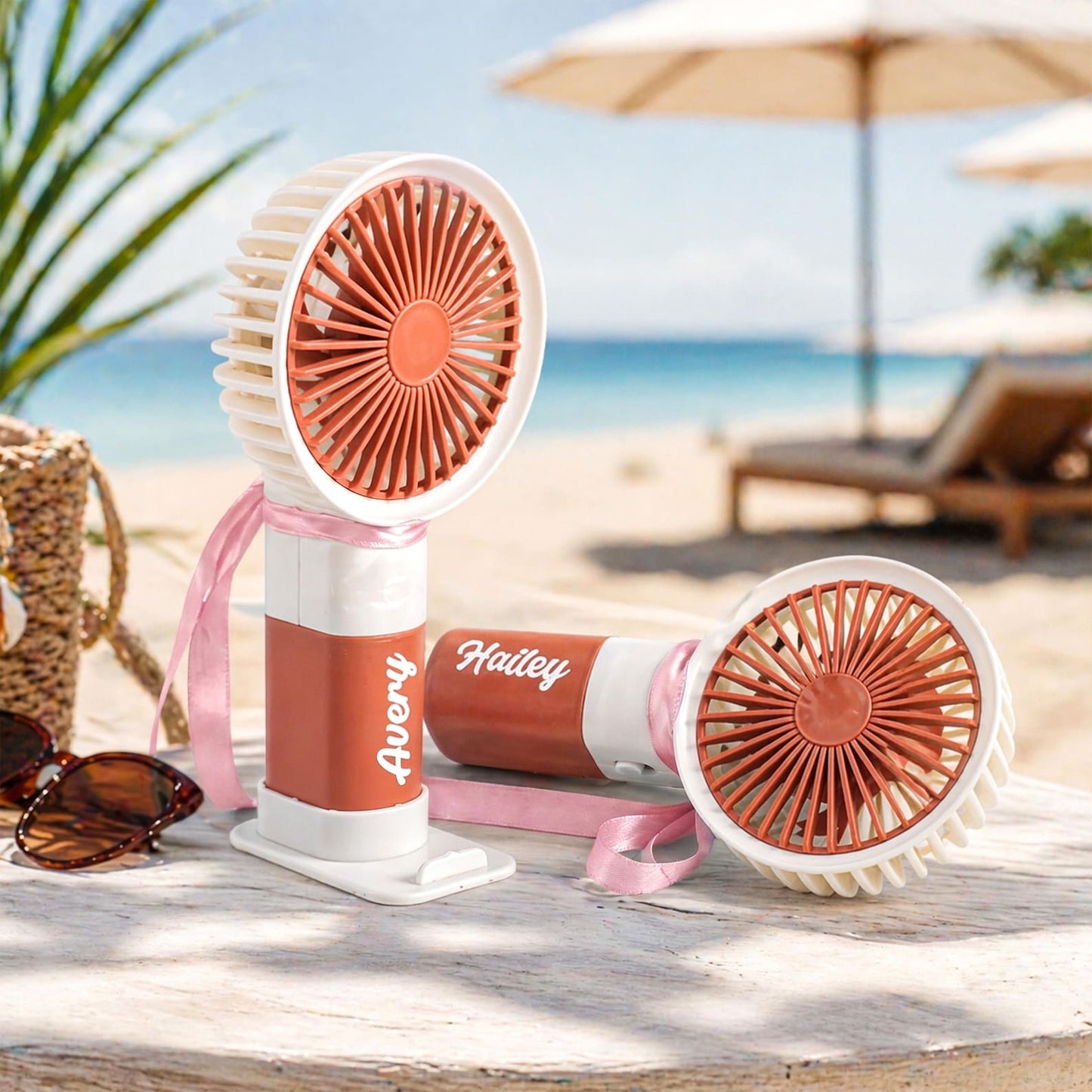 Personalized Handheld Fan: Custom Name, Portable Cooling Gift