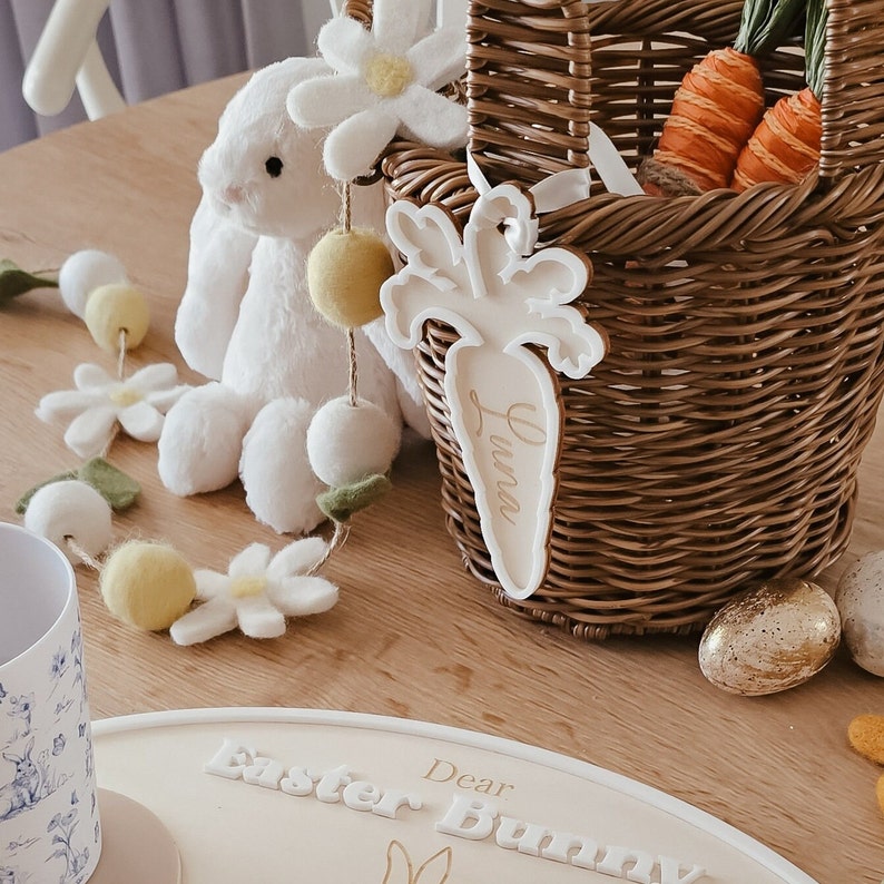 Personalised Easter Basket Tag - Easter Bag Tag - Easter Gift Tag