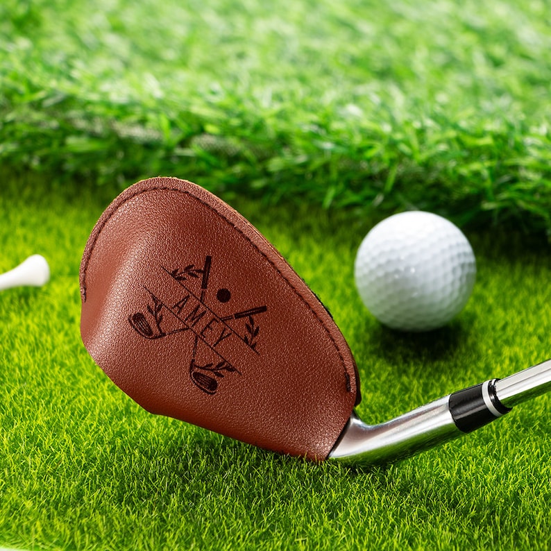 Golf Iron Cover, Iron Head Covers, Custom Leather Golf Club Covers