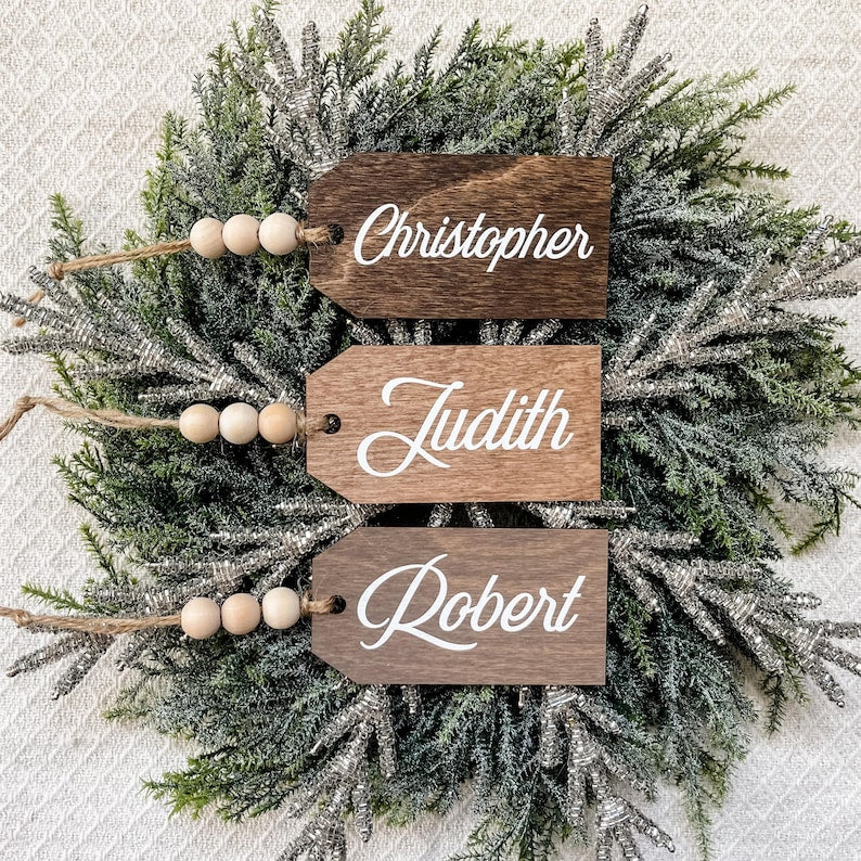Personalized Stocking Tag, Stocking Name Tags