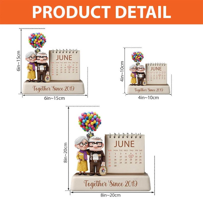 Personalized Couple Acrylic Plaque, Together Since Anniversary Flat Sign