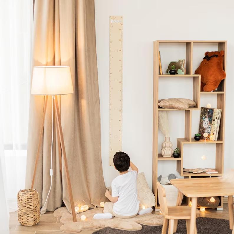 Personalized Acrylic Baby Growth Chart: Nursery Wall Decor, Keepsake Gift