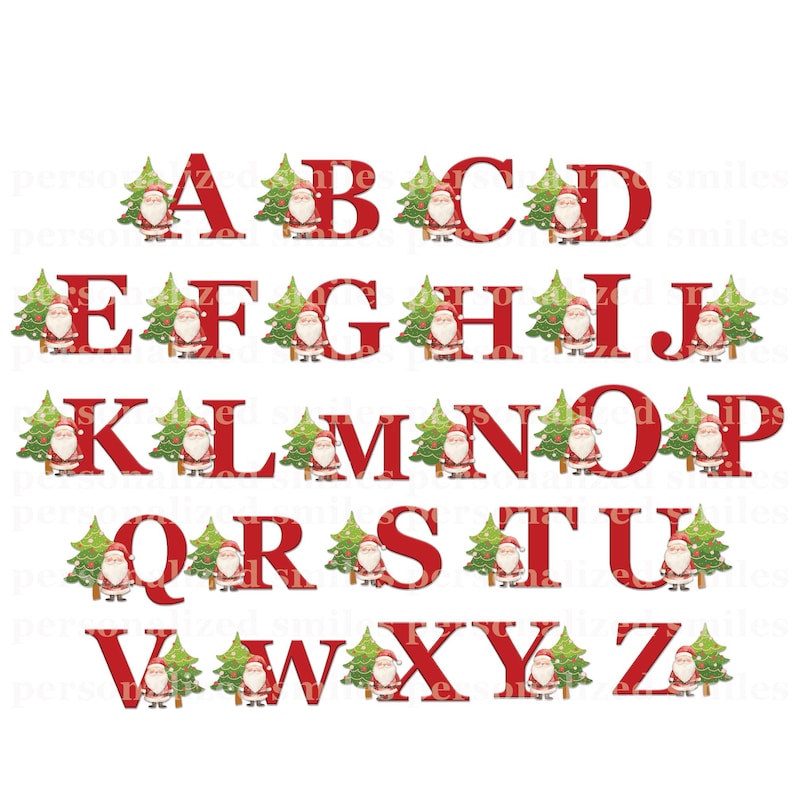Personalized Christmas Gift Stickers – Custom Initial Name Labels