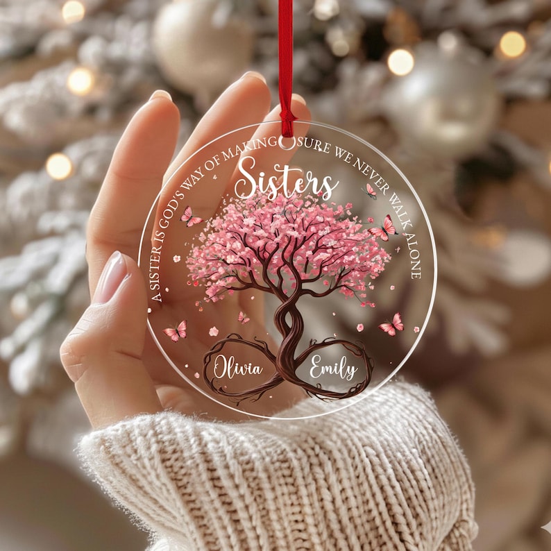 Personalized Sisters Ornament