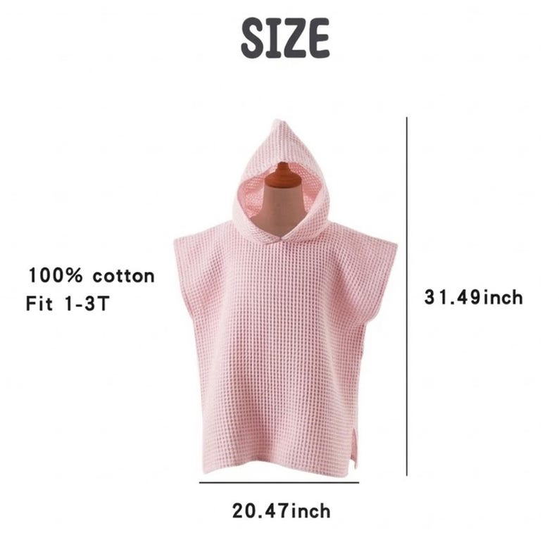 Personalized Embroidered Baby Hooded Towel, Custom Name Toddler Beach Bath Towel