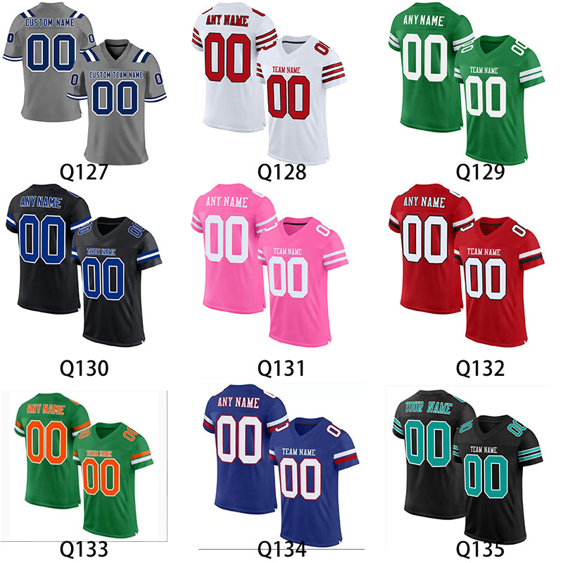 Personalized American Football Jersey, Custom Name Number Matching Team Jersey