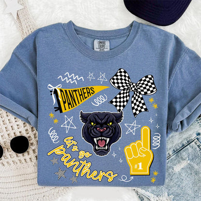 Comfort Colors  Retro School Spirit Shirts,Custom Team Mascot Shirt