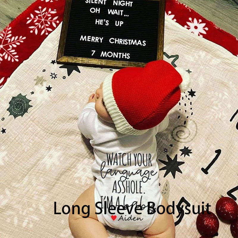 Merry Christmas Unisex Baby Outfit, Ugly Christmas Baby Outfit