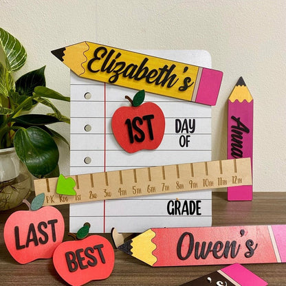 First Day of School Photo Prop, School Photos, Interchangeable School Milestones
