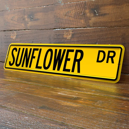 Personalized 4x18 Inch Street Sign
