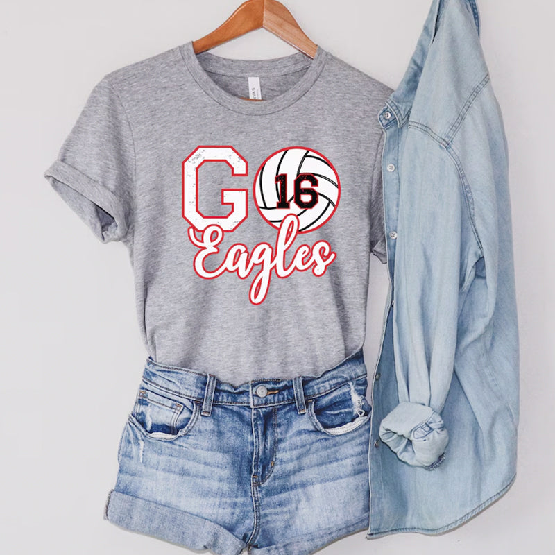 Custom Volleyball Number Shirt, Personalized Volleyball Mom Shirt