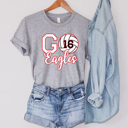 Custom Volleyball Number Shirt, Personalized Volleyball Mom Shirt