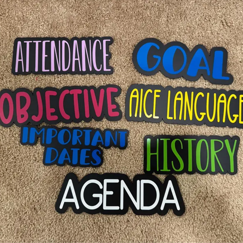 White Board Custom Magnetic Labels