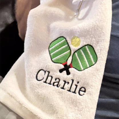 Personalized Pickleball Towel, Birthday Gift For Men