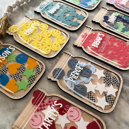 Kindness Jar Set | Reward Jar Set | Personalized Jar with Tokens