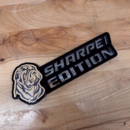 Custom Dog Edition Car Badge