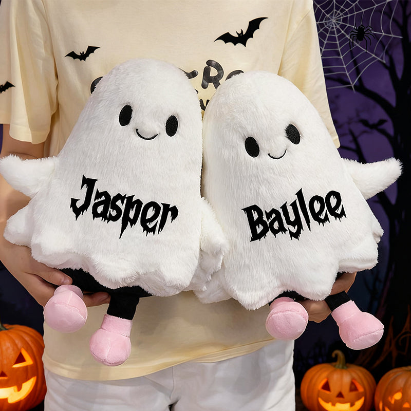 Funny Ghost Plush Pillow – Spooky Halloween Toy