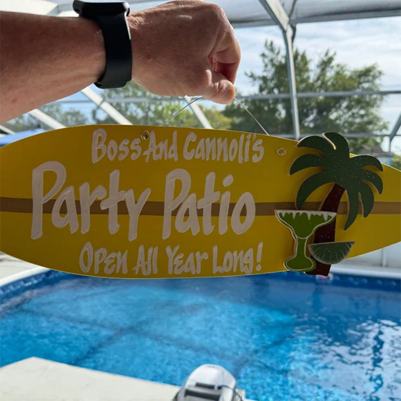 Handmade Surfboard Sign,Personalized