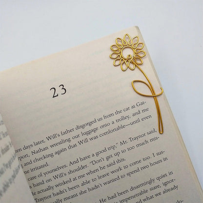 Rose Tulip Sakura Sunflower Wire , Personalized Gift Flower Planner Clip