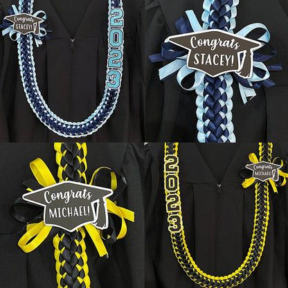 Graduation Leis - Double Braided Ribbon Lei