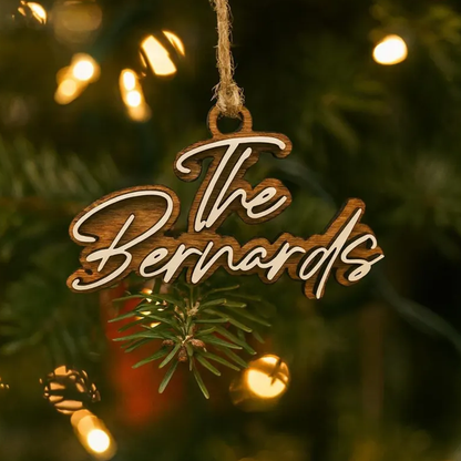 Personalized Christmas Name Ornament