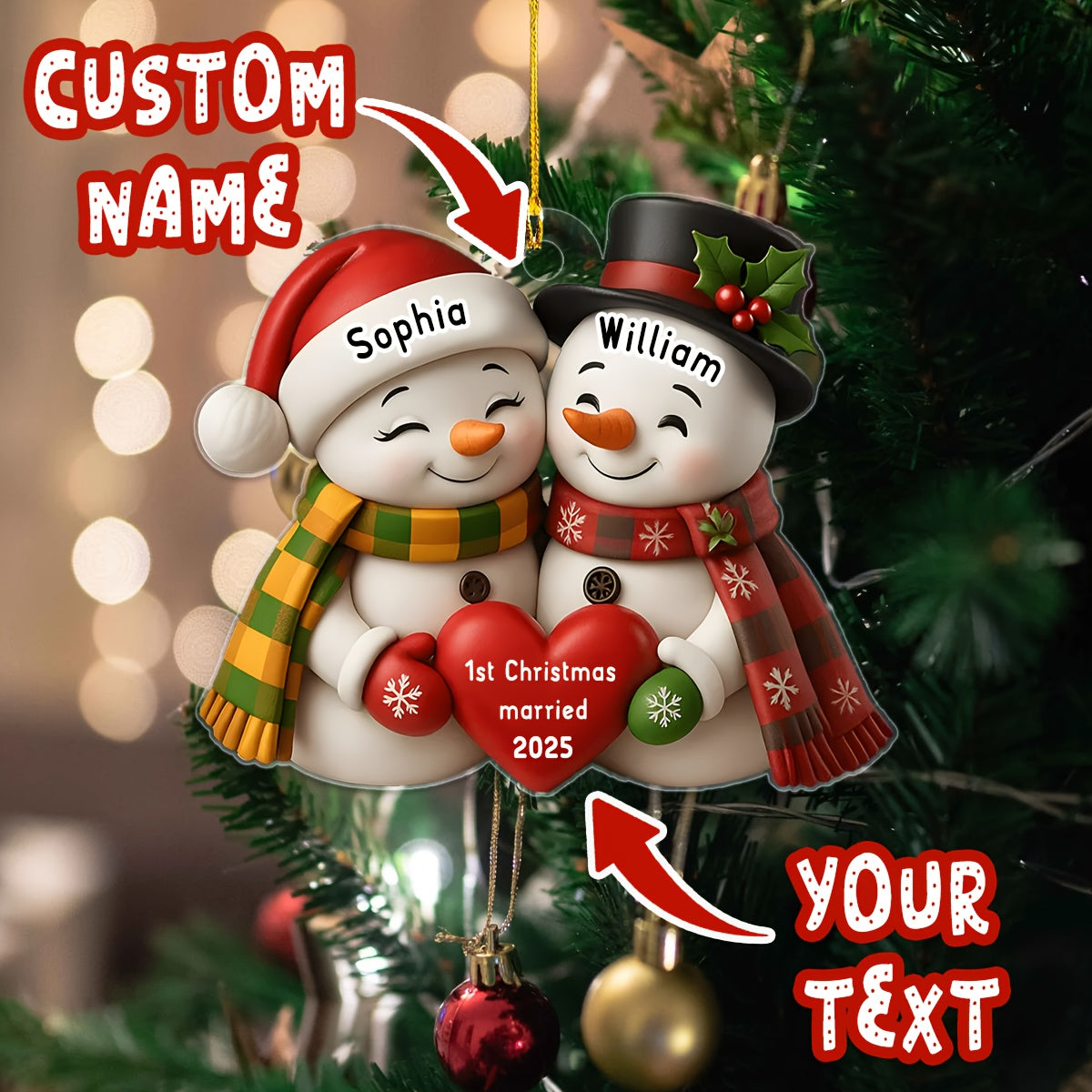 [Personalised Christma Ornament] Personalized Christmas Ornament