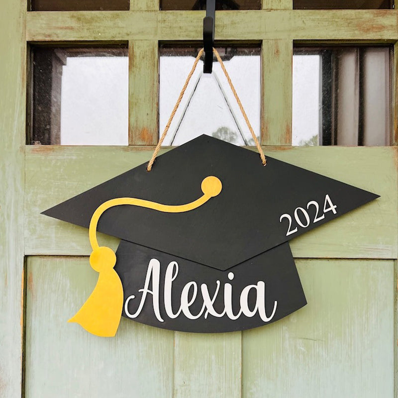 Front Door Decor, Personalized Graduation Sign