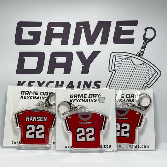 Personalized Jersey Football Keychains, personalized keychains, custom keychains gifts