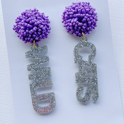 Personalized Custom Game Day Earrings