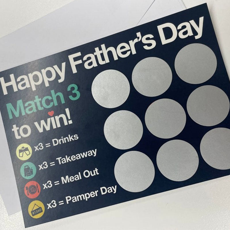 Birthday Gift for Dad, Gift for Dad, Birthday Card for Dad, Scratch Card for Dad