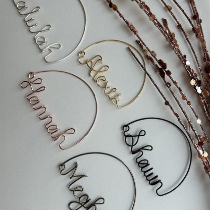 Personalized Name Charms, Wine Glass Charms