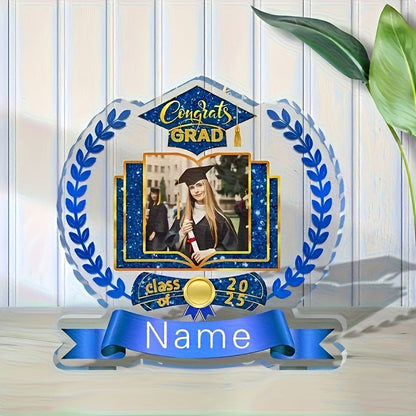 Personalized Graduation Diploma - Custom Name & Photo Acrylic Certificate Suitable