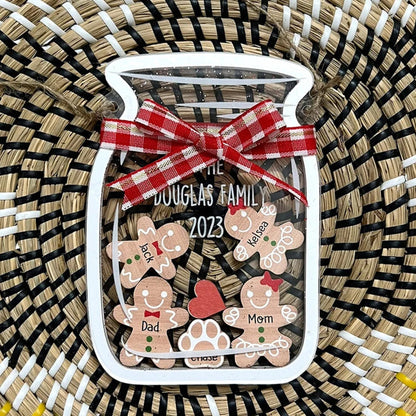 Cookie Jar Ornament Gift for Christmas,Personalized Family Ornament