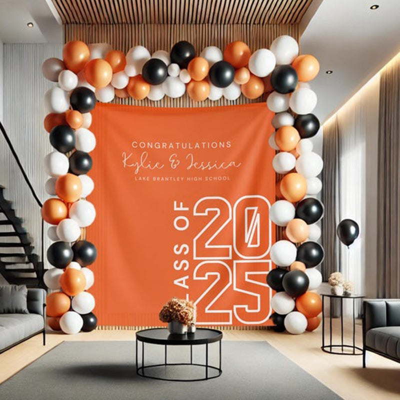 Class of 2026 Custom Graduation Party Backdrop Tapestry