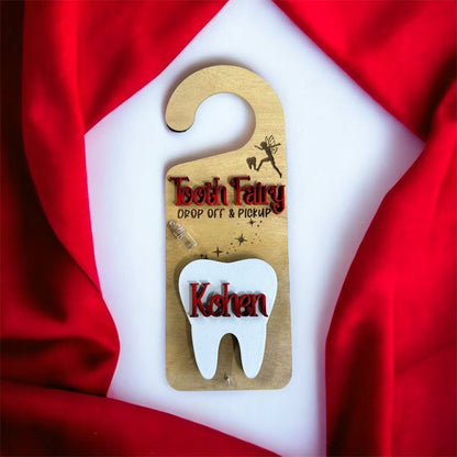 Tooth Fairy Door Hanger Personalized Boy Girl