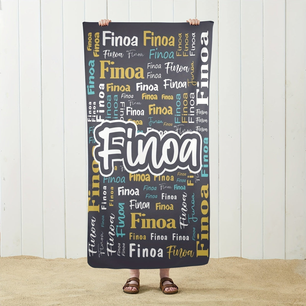 Personalized Name Beach Towel - Super Absorbent