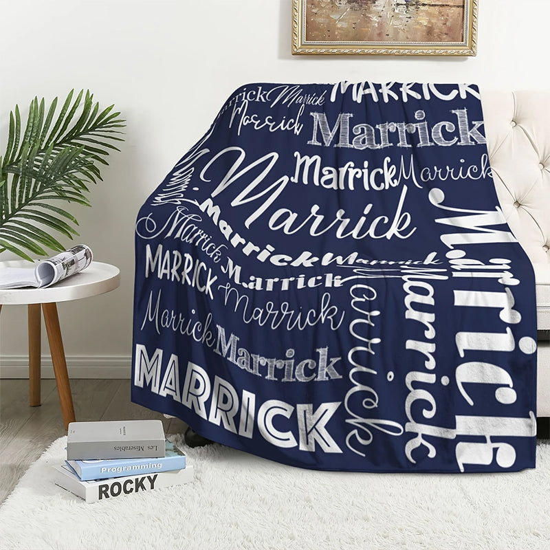 Soft Personalized Flannel Blanket | Custom with Name