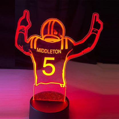 Sports themed acrylic LED lights/ Color Changing acrylic night lights