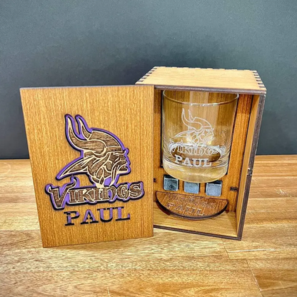 Personalized  Sport Team Football Team  Whiskey Glass