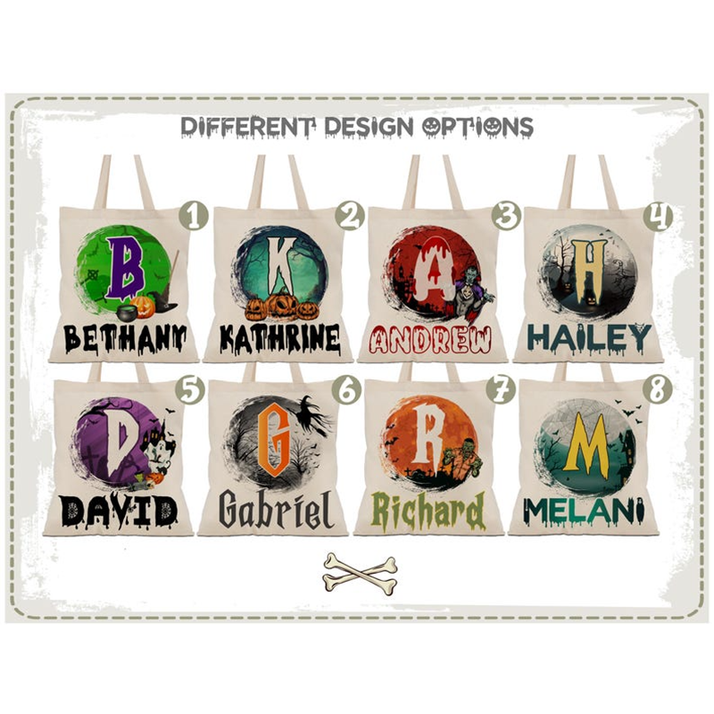 Personalized Halloween Tote Bag