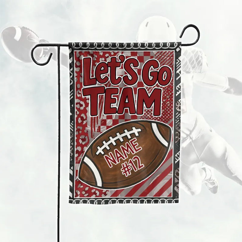 Football Season Garden Flag, Custom Team Gameday Flag