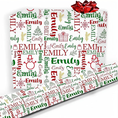 Personalized Custom Name Wrapping Paper Roll