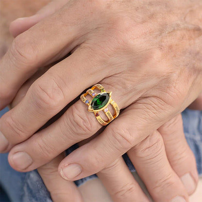 Personalized Dainty Birthstone Ring with Engraved Name Women Jewelry