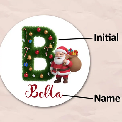 Personalized Christmas Stickers/Christmas Present Label Santa Gift Sticker