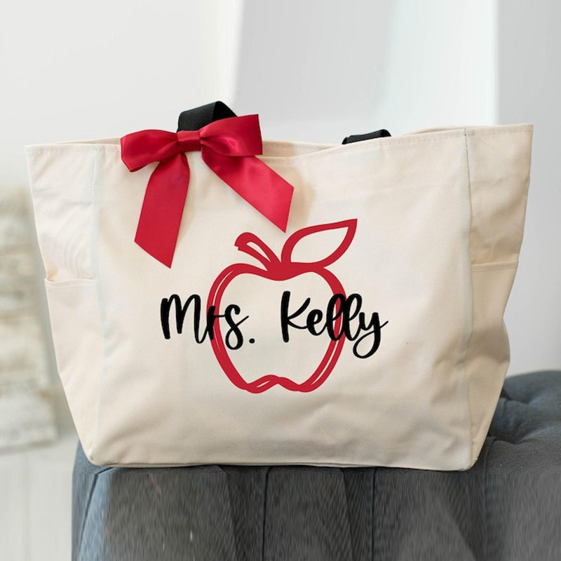 Teacher Bag Personalized, Teacher Tote Bag