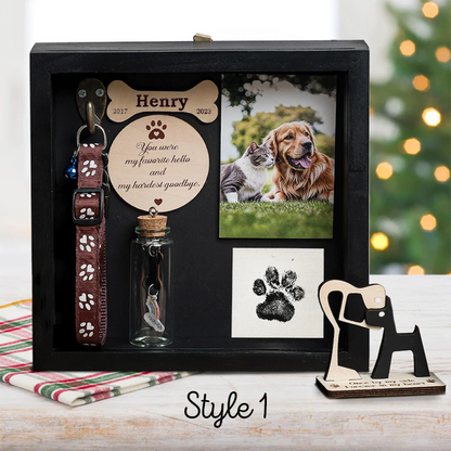 Pet Memorial Shadowbox, Dog Condolence Gifts, Pet Loss Sympathy Gifts, Pet Shadow Box