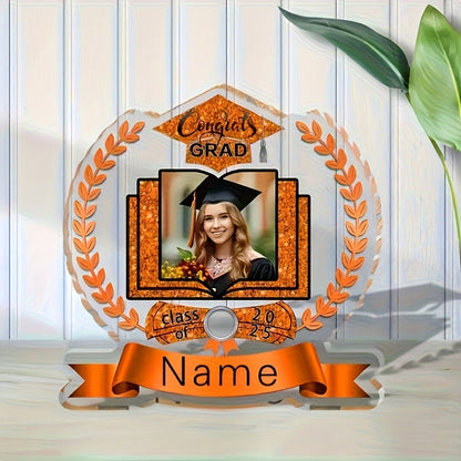 Personalized Graduation Diploma - Custom Name & Photo Acrylic Certificate Suitable