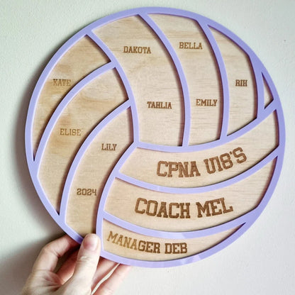 Personalised Netball Coach Plaque, Custom Netball Gift