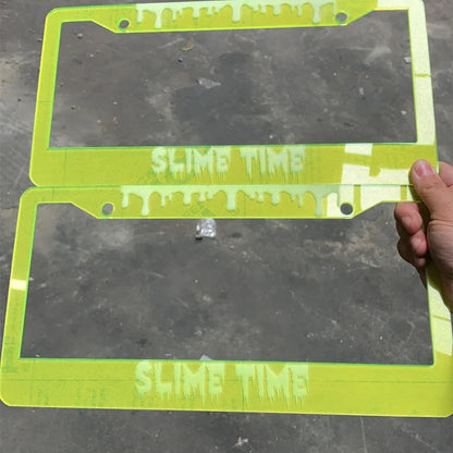 Custom engraved license plate frame